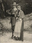 mezzotint, Puritans going to church, c1885 March 31, George Henry Boughton, LOC