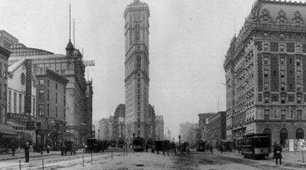 Photo. Longacre Square, New York. LOC