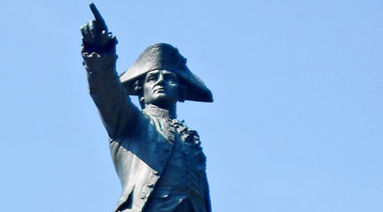 Statue of Rochambeau in Lafayette Park