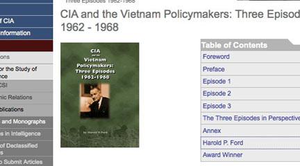 Image, CIA: CIA and the Vietnam Policymakers: Three Episodes 1962-1968.