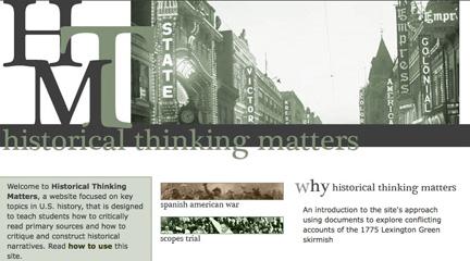 Historical Thinking Matters Historical Thinking Matters