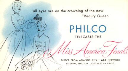 Illustration, Official Yearbook of Miss America, 1955, page 2, Sept. 1955.