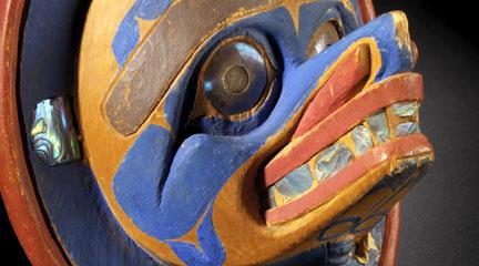 Wood. . . , Nuxalk Sinaaxwmuxw (Headdress), c. 1860, Listening to. . . site