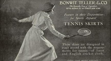 Photographic print, Tennis skirts, 1919, Picture Collection Online.