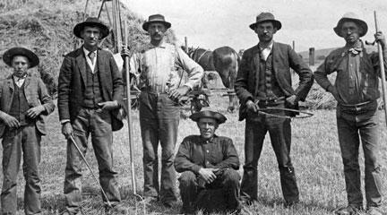 Photo, Harvest Scene, c. 1890-1910, Silicon Valley History Online