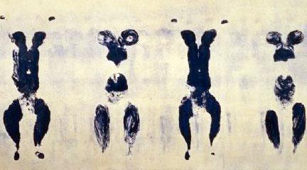 Yves Klein's Untitled Anthropometry (1960), from the Hirshhorn’s collection.