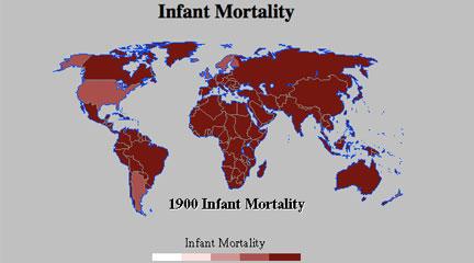 Graphic. Infant Mortality Rates from 1990