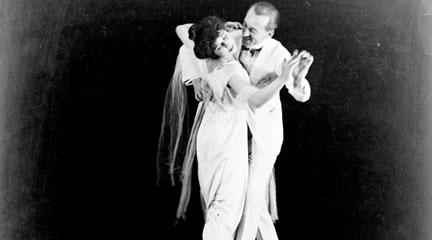 Photo, Irene and Vernon Castle, full-length, in dancing position