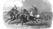 Engraving, Horse Racing of Sioux Indians near Fort Pierre, 1804-1806, Original Journals of the Lewis and Clark Expedition. Engraving, Horse Racing of Sioux Indians..., 1804-1806, Original Lewis and Clark
