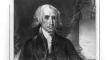 Print, James Madison, 4th president of the United States, 1830s, Library of Congress. Print, James Madison, 4th president of the US, 1830s, Library of Congress.