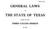 Page, The Laws of Texas, 1920-21 [Vol 20], 1921, Hans P. M. Neilsen, UNT.