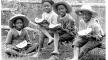 Photograph, Children on fence eating watermelon, fourth quarter of the 19th century, Virginia Commonwealth University Libraries. Photo, Children on fence eating watermelon, 4th quarter of the 19th cent., VCU.