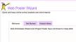 Screenshot, home page, Web Poster Wizard Screenshot, home page, Web Poster Wizard