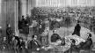 Engraving, The Senate as a court of impeachment for the trial of Andrew Johnson, 1868, Theodore R. Davis, Library of Congress Engraving, The Senate as a court of. . . , 1868, Theodore R. Davis, LoC