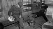 Photo negative, Playing with the pet cat, Dec 1942, Jack Delano, LOC Photo negative, Playing with the pet cat, Dec 1942, Jack Delano, LOC