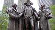 Robert Morris, Geo Washington, and Haym Salomon monument, Chicago Robert Morris, Geo Washington, and Haym Salomon monument, Chicago