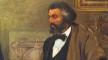 Mural, Frederick Douglass appealing to President Lincoln and his cabinet to enlist Negroes, 1943, William Edouard Scott, Library of Congress Mural, Frederick Douglass appealing to President Lincoln, 1943, LoC