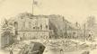 Drawing, Fort Sumter, December 9th 1863, View of South East Angle, January 7, 1864, John Ross Key, Library of Congress Drawing, Fort Sumter, 1864, John Ross Key, LoC