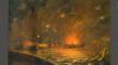 colored photomechanical print, The bombardment of Port Hudson, 1902 Mar. 3, E. P