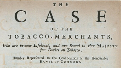 Print, Fairholt, F. W., 1814-1860, The case of the tobacco-merchants, NYPL