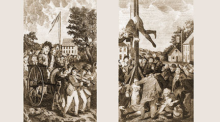 tar and feathers and a loyalty oath