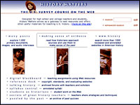 Image for History Matters: The U.S. Survey Course on the Web