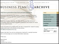 Image for Business Plan Archive