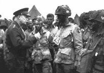 Photo, Dwight D. Eisenhower Speaks to 101st Airborne, NARA