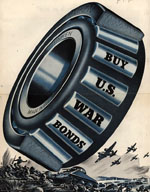 Image, Timken Roller Bearing Company ad supporting war bonds, 1943, Ad*Access