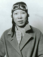 Photo, Leah Hing, ca. 1934, Pilot and WWII instrument mechanic, c. 1934, WSU