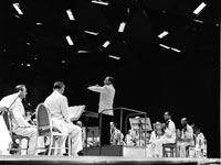Photo, "Irving Fine conducting, Tanglewood, 1962," Whitestone