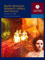 Logo, North American Women's Letters and Diaries: Colonial Times to 1950