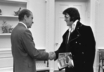 Photo, Nixon and Elvis in the Oval Office, NARA