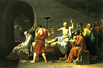 Painting, The Death of Socrates, Jacques-Louis David