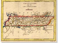 Map, Introductory graphic, 1796-1850, Tennessee Documentary History. . . site