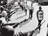 Photo, Protesters on Beale Street, 1968
