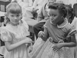 Photo, School integration. Barnard School, Washington, D.C., May 27, 1955
